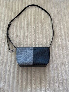 Michael Kors Two-Tone Blue Crossbody Shoulder Bag